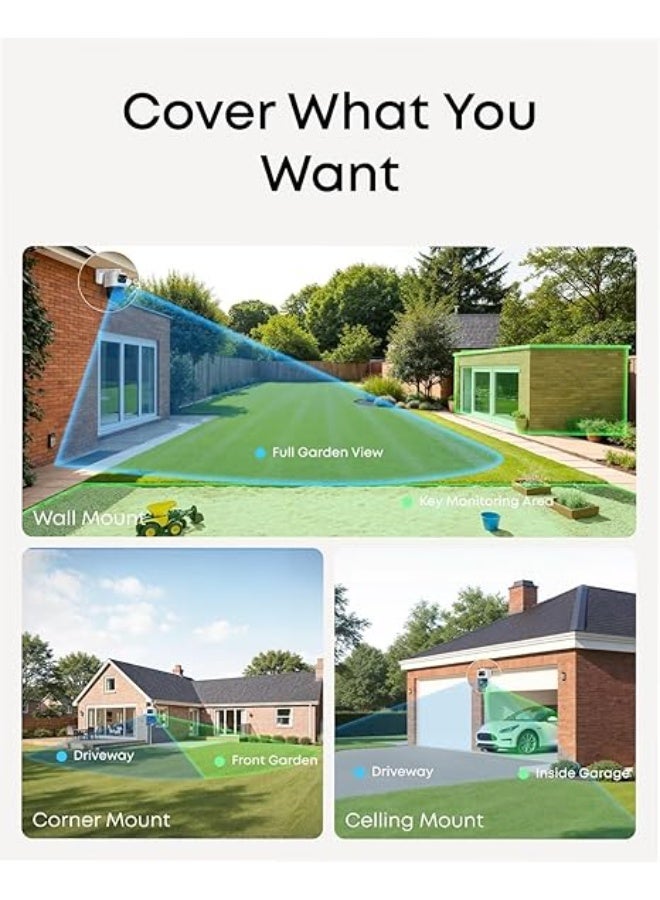 إيوفي كاميرا خارجية سلكية، عدسة ثلاثية - Image 3