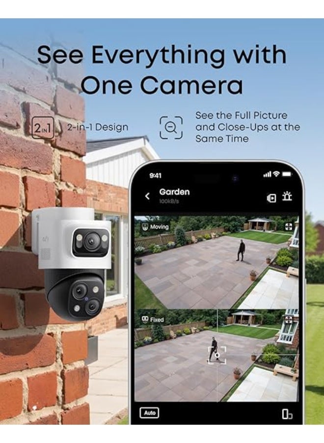 إيوفي كاميرا خارجية سلكية، عدسة ثلاثية - Image 4