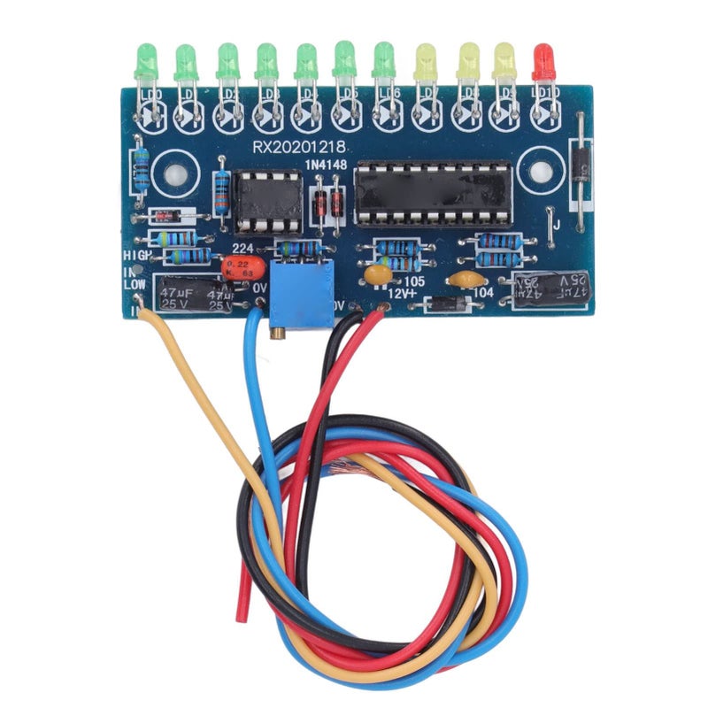 10 Segment LED Audio Level Indicator Module 3mm LED VU Meter for Preamp - Image 2