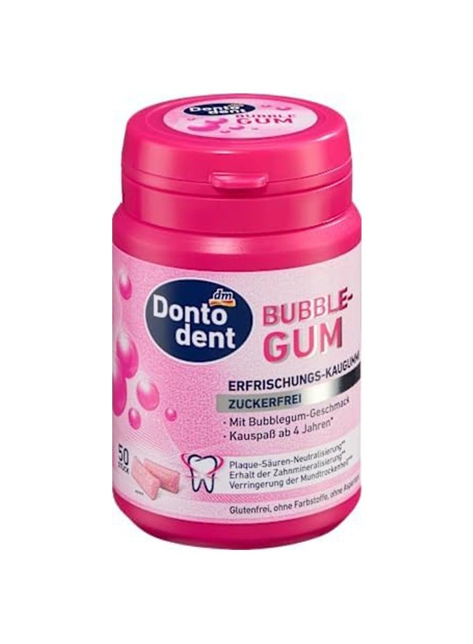 DM Dontodent Bubble Gum, Sugar-Free, 50 Pieces - Image 1