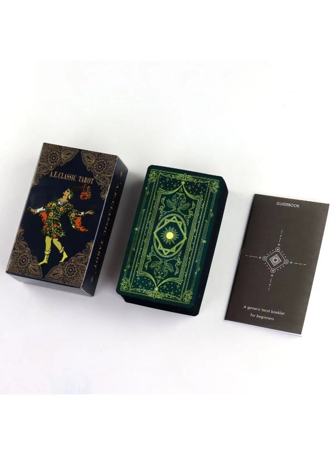NIBEMINENT The classic Waite series of Tarot cards with colorful borders and a small booklet instruction manual 