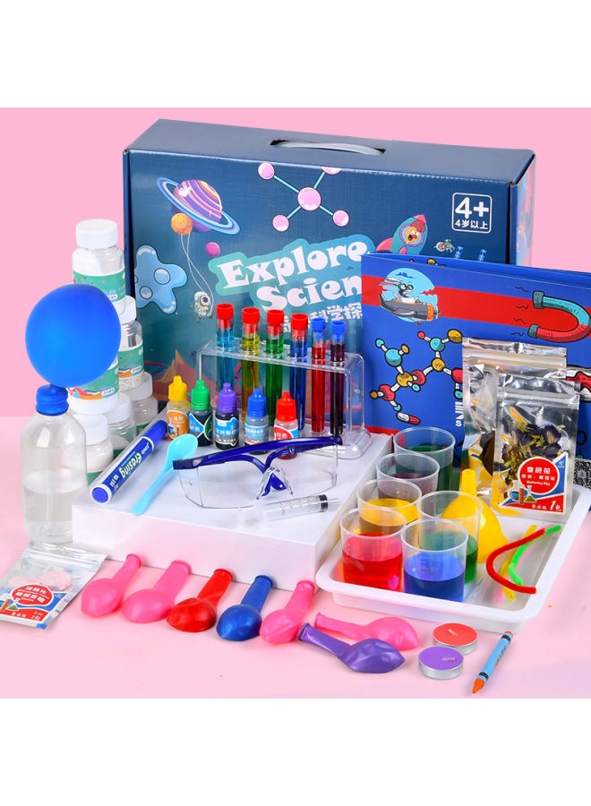 Children's Fun Science Experiment Toy Set Children's Choice Primary School Students' Physical Chemistry Experiment Material Package Teaching Aware-Specifications:133 Science Experiment  - Image 2