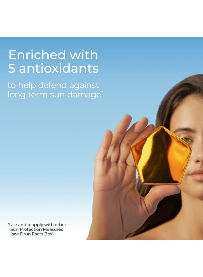 Eucerin لوشن واقي شمس للوجه بتأثير ملون SPF 50 مع حمض الهيالورونيك، واقي شمس ملون للوجه، لون قابل للدمج لجميع ألوان البشرة، غير كوميدوغينيك ومضاد للحساسية، زجاجة 2.5 أونصة سائلة - Image 3