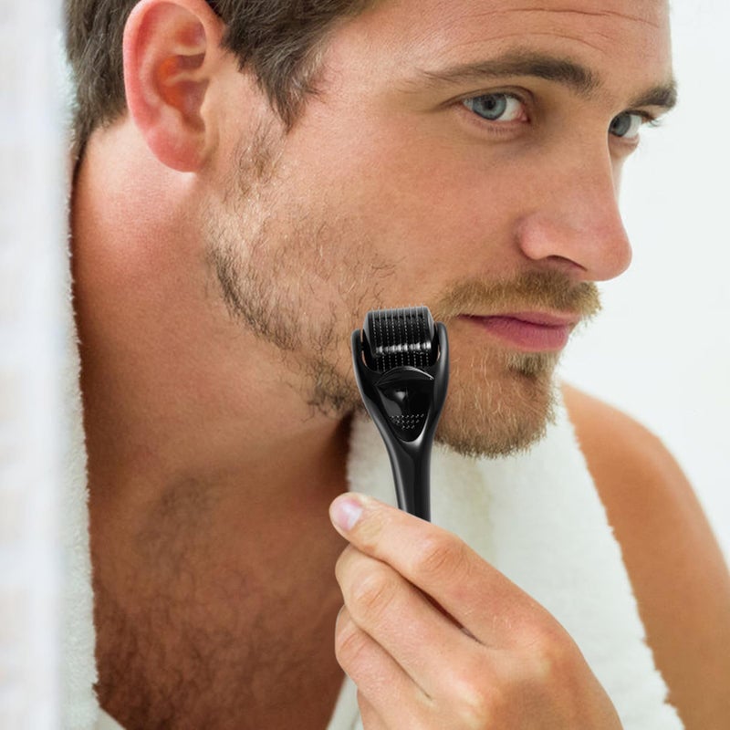 Glemme Microneedle Derma Roller for Hair Beard Face Skin 0.25mm Beard Roller Microneedling Roller, Microneedle Roller 0.25mm for Men Women Home Use - Image 3