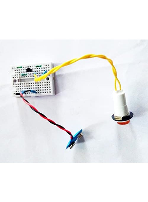 PKE - pke 2 LED Compact Laser LDR Security Alarm Based Sensing stem Learning kit in Breadboard - Image 1