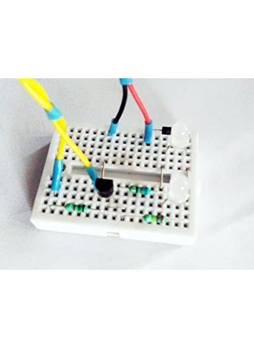 PKE - pke 2 LED Compact Laser LDR Security Alarm Based Sensing stem Learning kit in Breadboard - Image 1