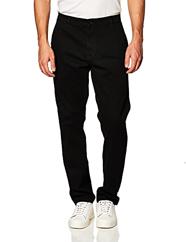 WT02 Men's Long Basic Stretch Skinny Chino Pant, Black(New), 36X30 - Image 5