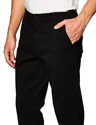 WT02 Men's Long Basic Stretch Skinny Chino Pant, Black(New), 36X30 - Image 2