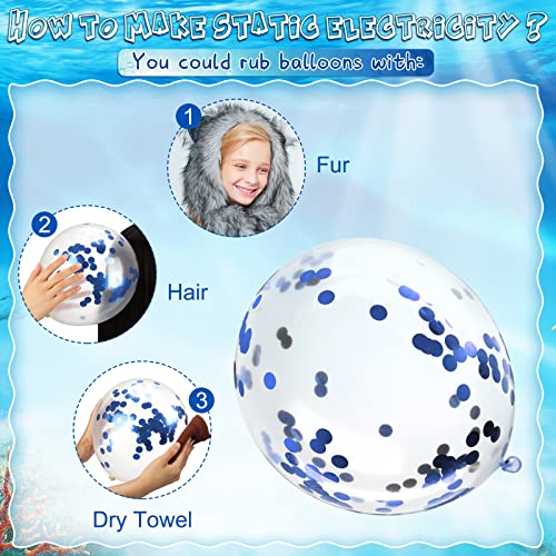 Aoriher 50 Pieces Sea Animals Balloons Party Decorations, Under the Sea Birthday Party Latex Balloons Ocean Theme for Boys Girls Marine Creatures Beach Party Favors Baby Shower Supplies - Image 3