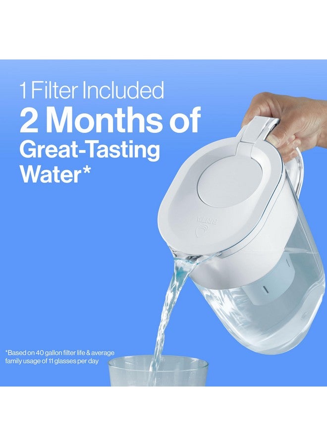 BRITA Brita Water Filter Pitcher for Tap and Drinking Water with 1 Standard Filter, Lasts 2 Months, 6-Cup Capacity, BPA Free, Red  - Image 5