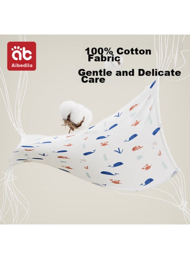 AIBEDILA Aibeidila Newborn Baby Swaddle, Pure Cotton Swaddling Cloth, Wrap Blanket, All-season Baby Wrap, Sleeping Bag, 95cm Single Layer, 2 Pieces - Image 1