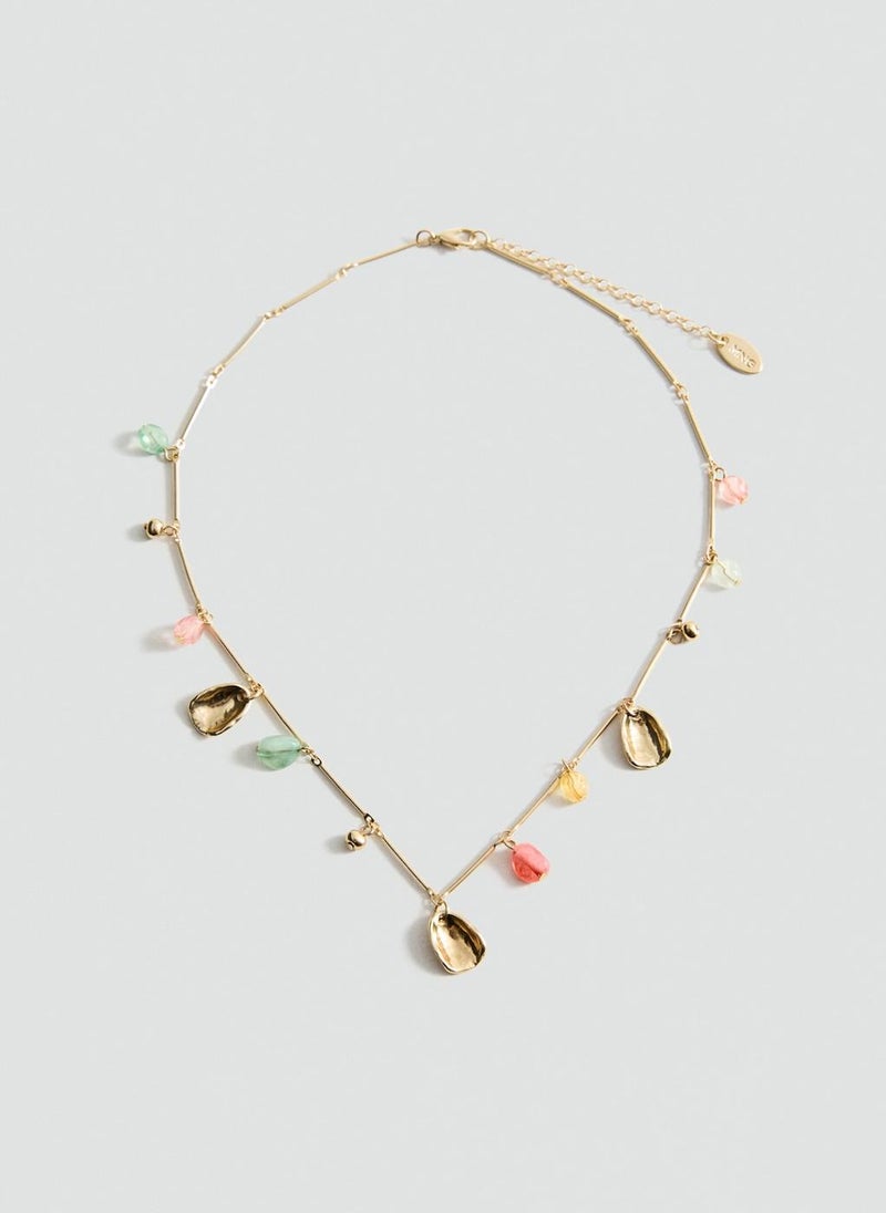 MANGO - Combined Bead Chain Necklace - Image 1