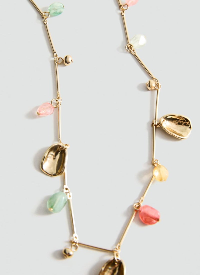 MANGO - Combined Bead Chain Necklace - Image 1