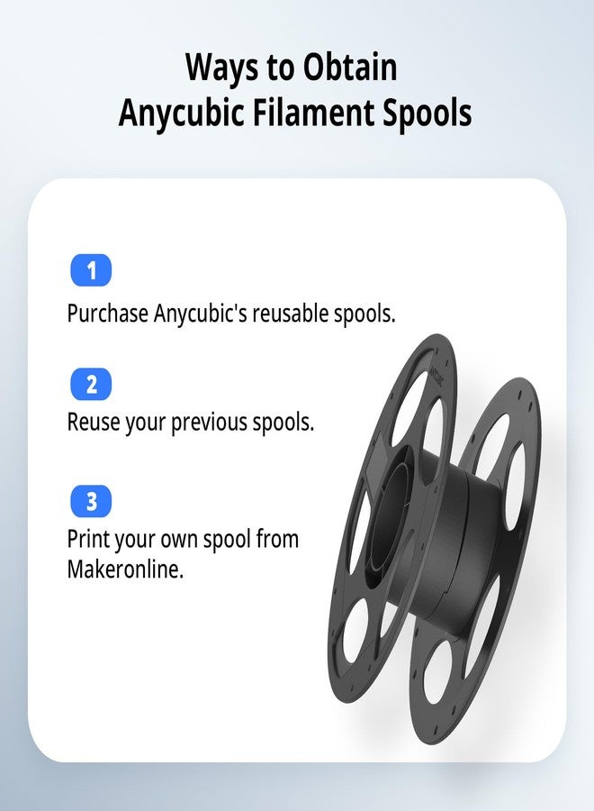 ANYCUBIC - PLA Filament Refill 1.75mm, 3D Printer Filament, for Reusable Spools, Dimensional Accuracy +/- 0.03mm, Fit for Most Reusable Spools, 1kg - Image 3