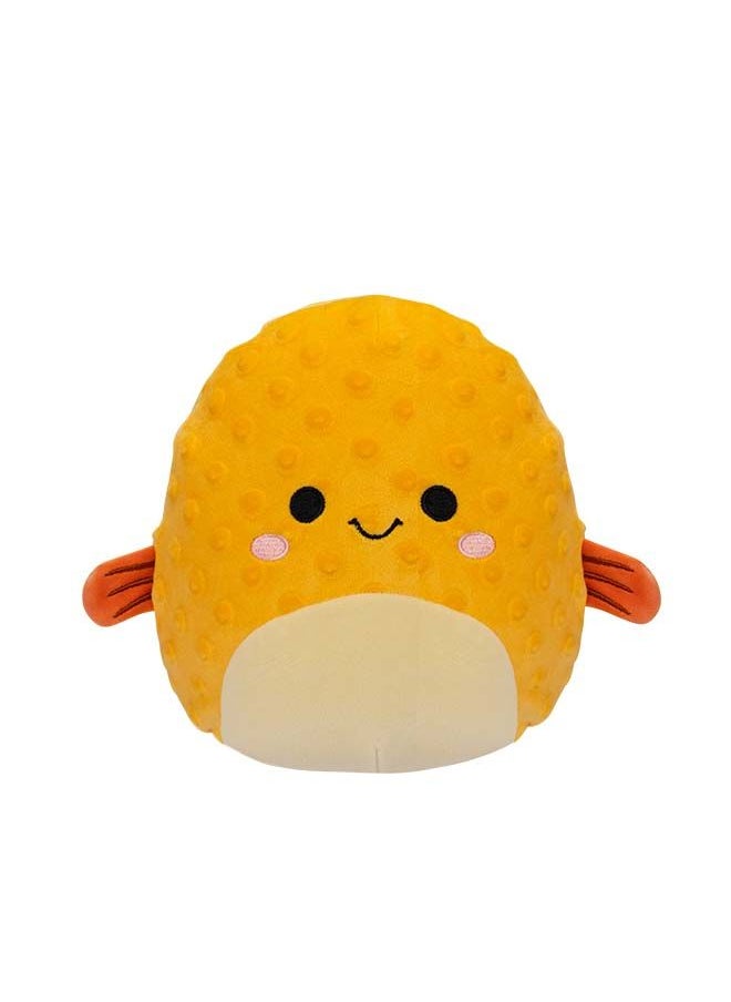 Squishmallows 7.5 inch Safa Orange Pufferfish , Officially Licensed Kellytoy Plush Toy, Colorful Soft Toy, Gift for Kids, Girls & Boys Washable Squishy Stuff Toy Multicolor All Age  - Image 1