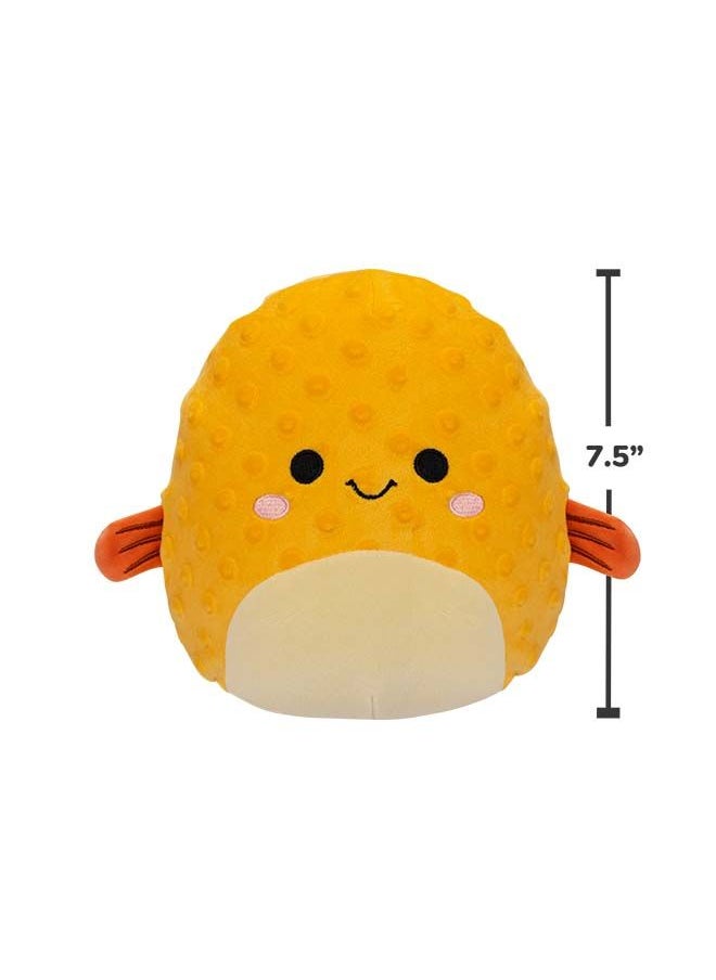 Squishmallows 7.5 inch Safa Orange Pufferfish , Officially Licensed Kellytoy Plush Toy, Colorful Soft Toy, Gift for Kids, Girls & Boys Washable Squishy Stuff Toy Multicolor All Age  - Image 4