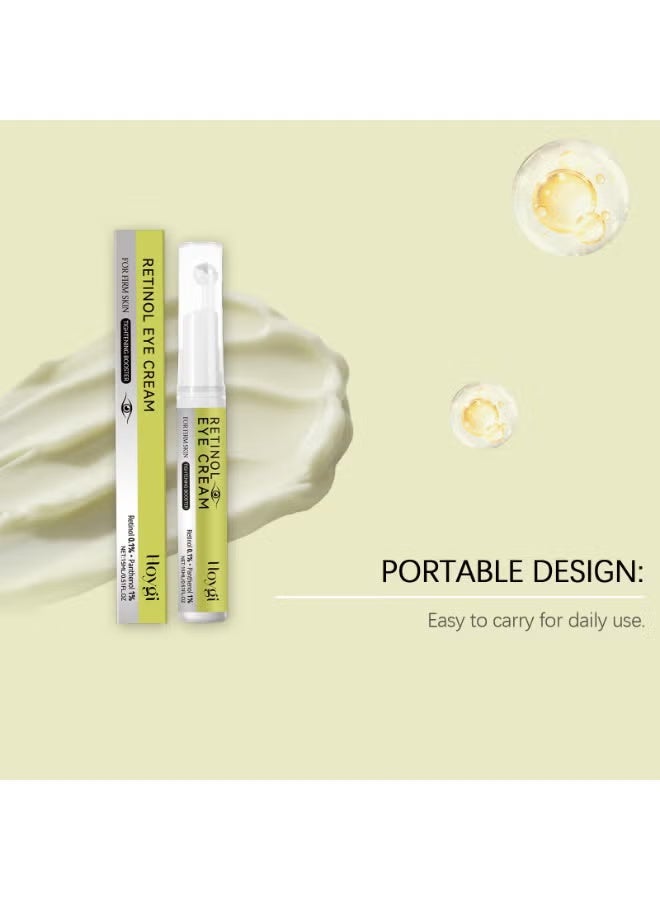 Hoygi Retinol Eye Serum Roll-On: Smoothing & Hydrating, Fades Dark Circles & Lines, Daily Morning & Night Care, Anti-Aging Eye Treatment - Image 5