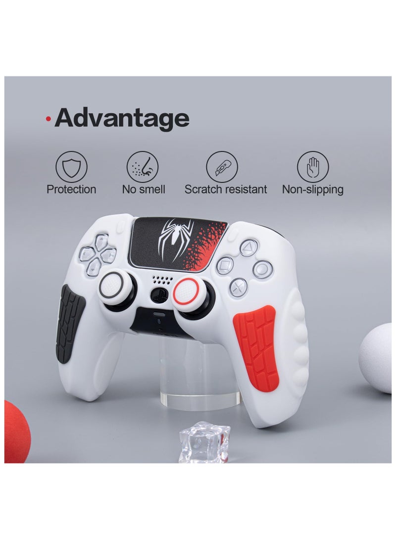Anmi Non Slip Silicone ps5 controller cover With Thumb Grip Cap, Joystick Protector And Cover Sticker  - Image 2