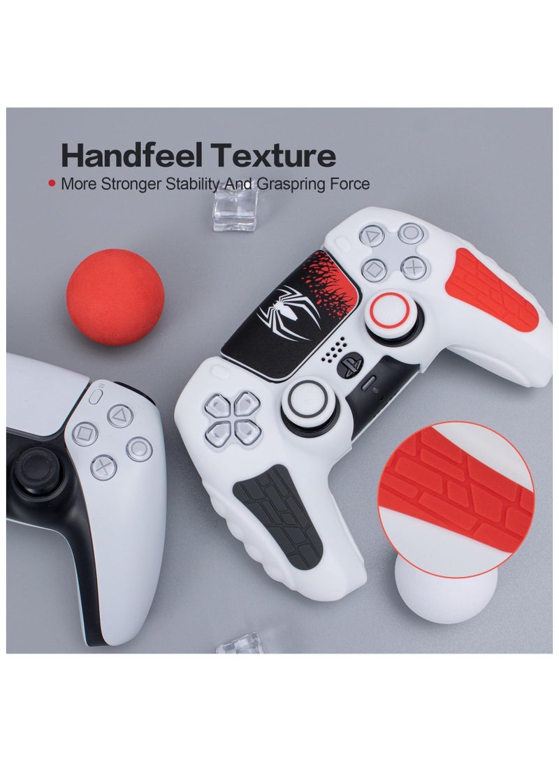 Anmi Non Slip Silicone ps5 controller cover With Thumb Grip Cap, Joystick Protector And Cover Sticker  - Image 4