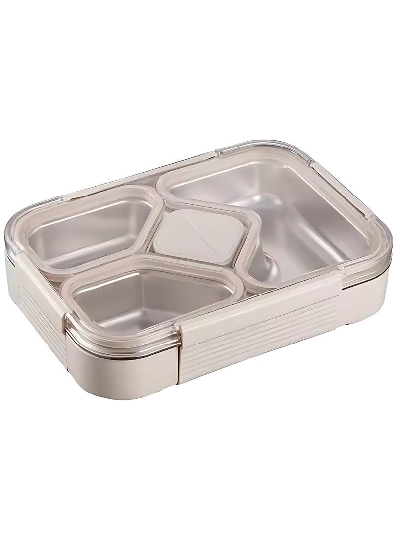 Twisoo Stainless Steel Lunch Box – Stackable Food Container with Leak-Proof Seal, Waterproof Compartments, Fresh-Keeping Bento Box for Adults & Kids, Simple Modern Design  - Image 1