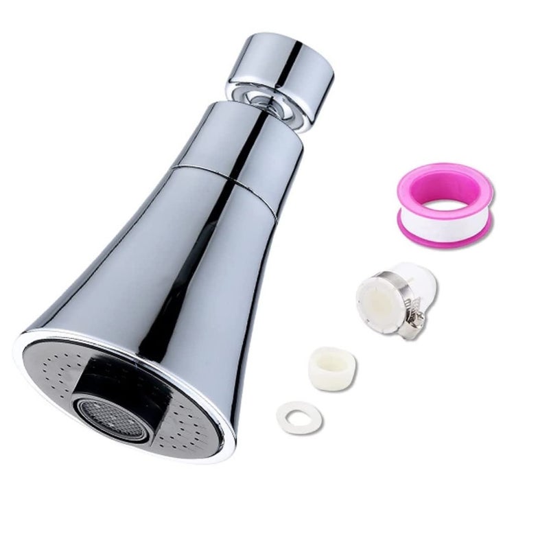 VELINEX® 360 Degree Rotation Kitchen Tap Aerator, Water Saving Health Faucet, 2 Mode Sprayer, Kitchen Extender (Faucet-F Short Without Nozzle) - Image 1