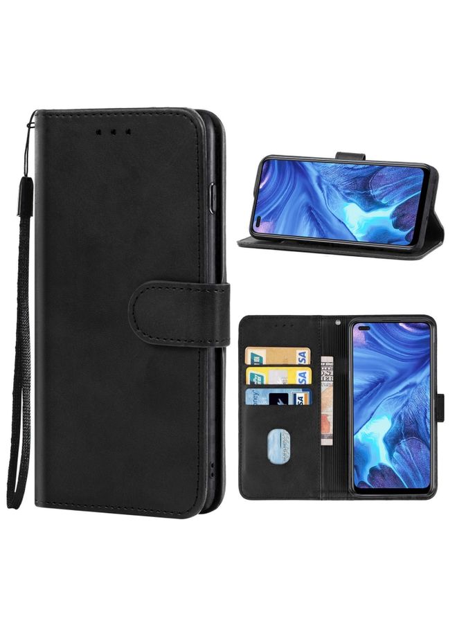 HuHa Case Cover Leather Phone Case For OPPO Reno4 Black