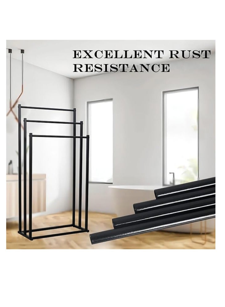 Cool Baby 3 Tier Freestanding Towel Rack Multifunctional Drying Stand with 3 Bars Metal Towel Holder  - Image 3