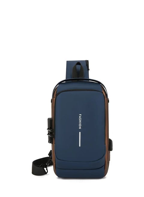 Shoulder Bag Sports for Men 33.00*5.00*17.00cm Blue