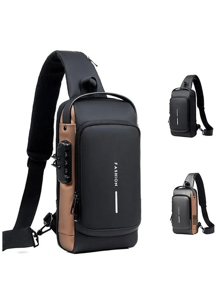 Shoulder Bag Sports for Men 33.00*5.00*17.00cm Blue