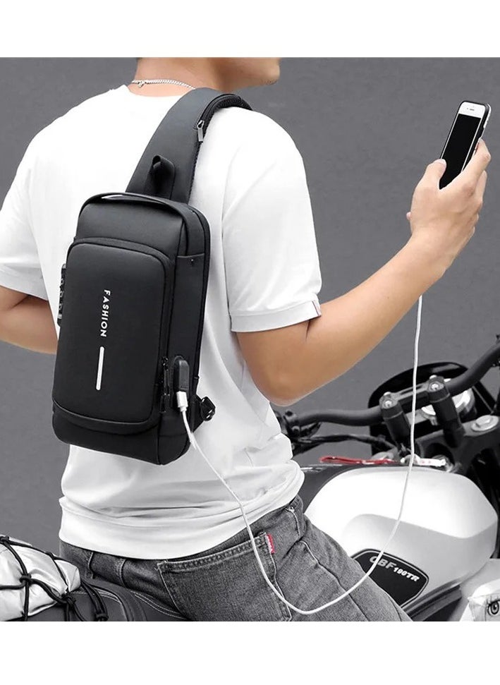 Shoulder Bag Sports for Men 33.00*5.00*17.00cm Blue