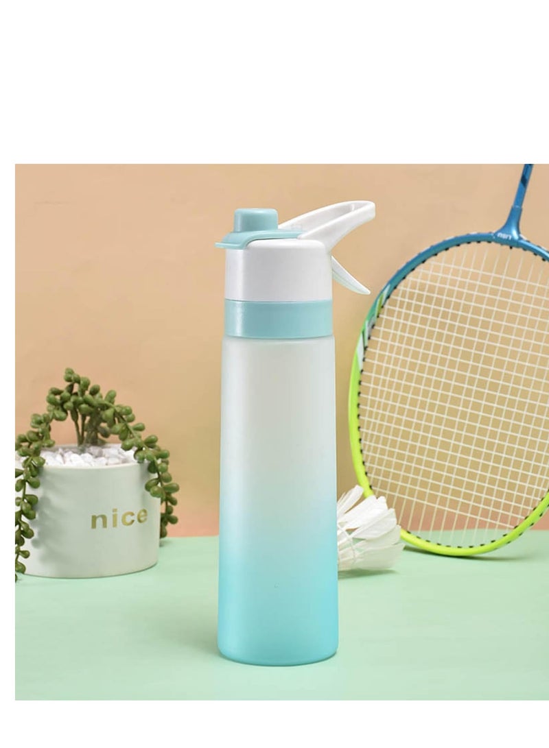 Spray Water Bottle, 700ml Gym Bottle with Leak Proof, Mist Spray Water Bottle, Sport Water Bottles with BPA Free, Portable Water Bottle for Fitness, Camping, Outdoor Sports (Blue) - Image 5
