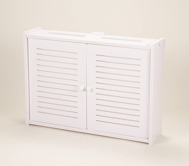 Noviko Wifi Storage Box Wall Mount Wifi Router Storage Box Router Modem Wall Mount (Small Shutter) - Image 1