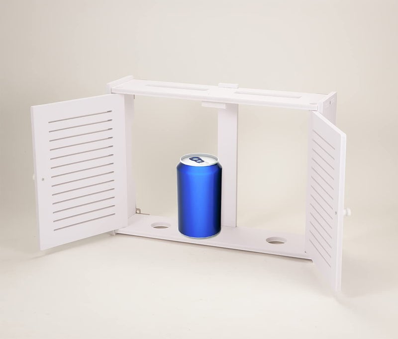 Noviko Wifi Storage Box Wall Mount Wifi Router Storage Box Router Modem Wall Mount (Small Shutter) - Image 4