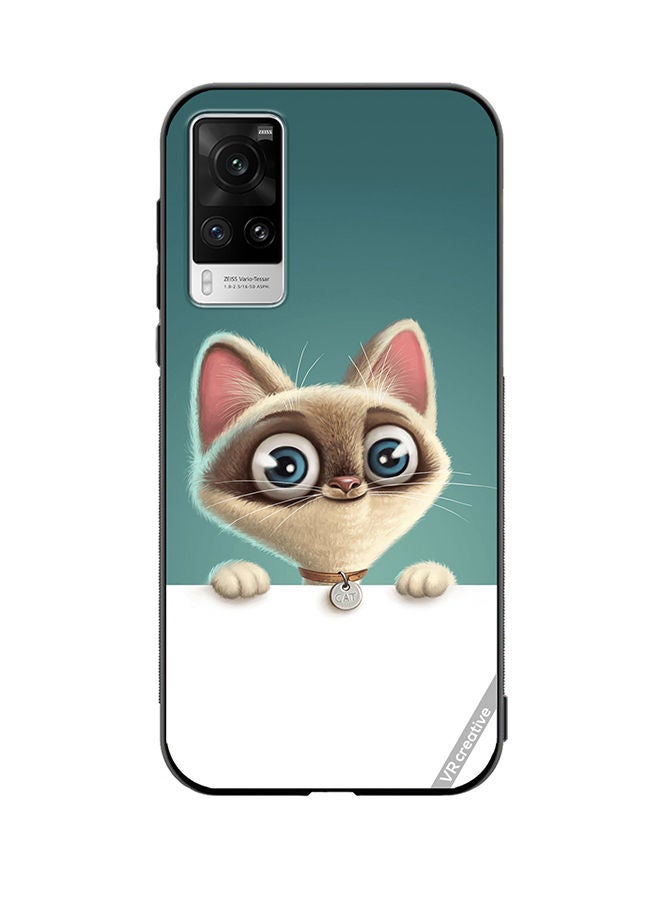 VR CREATIVE Protective Case Cover For Vivo X60 Pro Cute Cat Design Multicolour - Image 1
