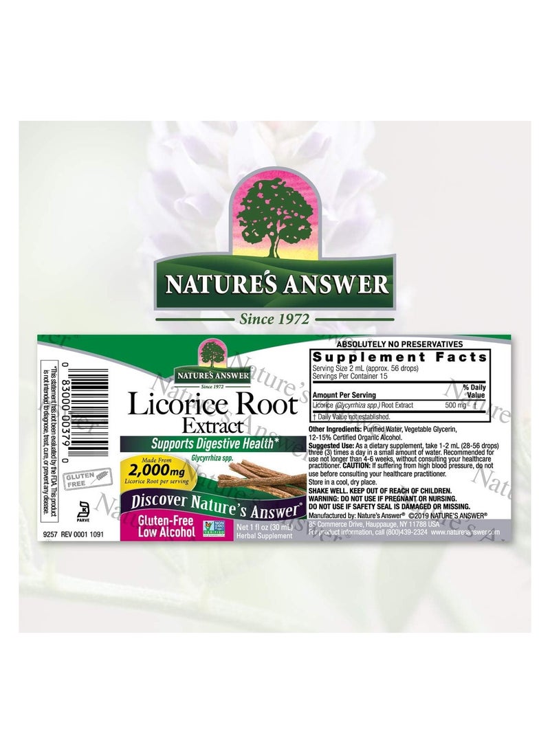 Licorice Root Supplement 2000 mg - 30ml
