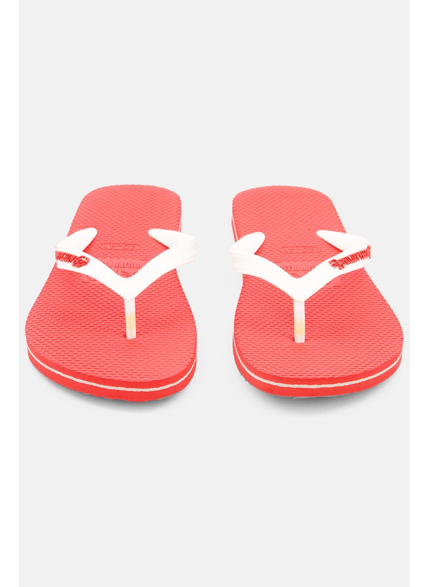PHILIPP PLEIN Men Slip On Brand Logo Slippers, Red  - Image 3