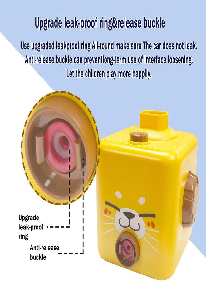 WISHDIAM Balloon Launcher Toy Set, Balloon Powered Cars, Creative Inflatable Pump Racing Car, Scientific Experiment Intelligence Education Preschool Children's Toys (Duck) - Image 3