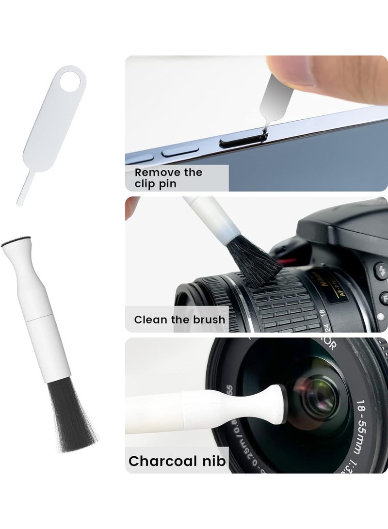 Cleaning Kit for Airpods 10 in 1 Keyboard Cleaner with Brush Headphone Cleaning Pen, Multifunctional Cleaning Set for Camera, Laptop, PC Monitor, Phone, Pink - Image 2