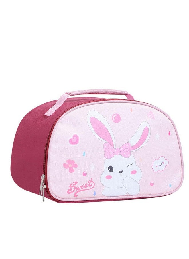 فنبلاست حقيبة غداء فن بلاست - حقيبة تيفين للمكتب، حقيبة حمل متعددة الأغراض لصندوق الغداء أثناء السفر للنساء والرجال، حقيبة تيفين للمدرسة والمكتب والنزهات وحقيبة يد لصندوق الغداء (وردي كستنائي) - Image 1