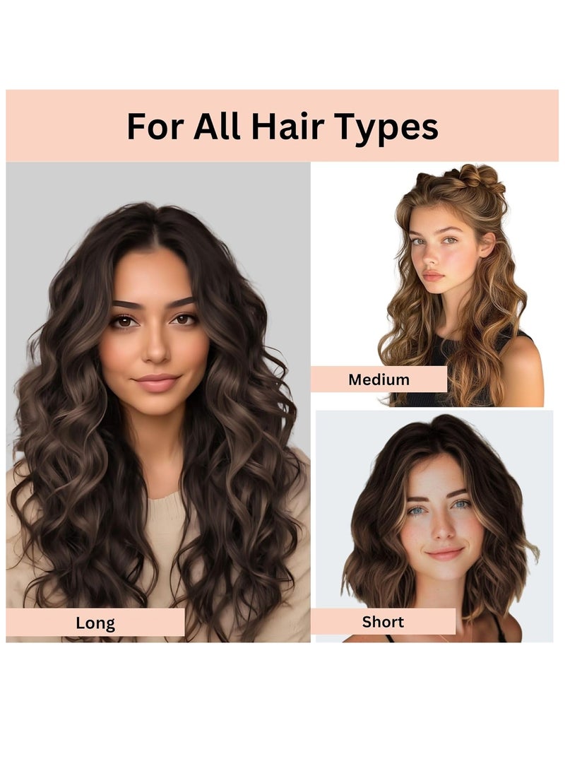 ELAUR 4 Pcs Satin Heatless Hair Curler. Soft Hair Curlers to Sleep In, Hair Rollers Curlers for Long Short Hair, No-Heat Overnight Blowout Rods for Girls and Women - Image 4