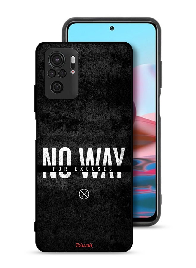 Tolwak Xiaomi Redmi Note 10 4G Protective Case Cover No Way For Excuses - Image 1