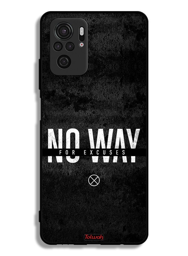 Tolwak Xiaomi Redmi Note 10 4G Protective Case Cover No Way For Excuses - Image 2