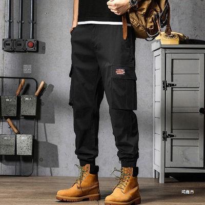 Vintage Cargo Pants Men Summer Lightweight Loose Fit Beige overalls - Image 5