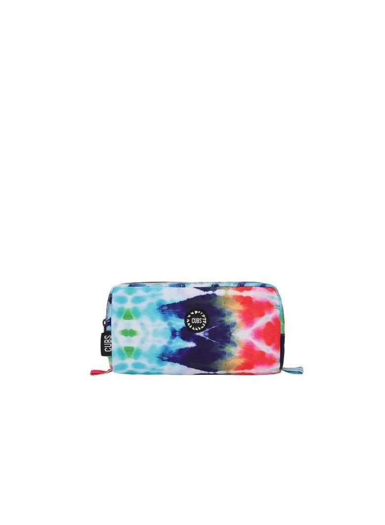 CUBS Pencil Case Bright Red Tie Dye - Image 1