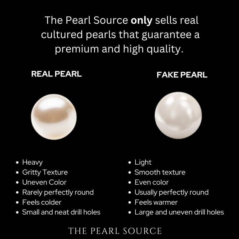 The Pearl Source 14K Gold 7-8mm AAA Quality Round White Freshwater Cultured Pearl Necklace for Women in 20" Matinee Length - Image 5