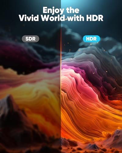 Highwings 4K Long HDMI 2.0 Cable 15FT/4.5m - 4K@60Hz HDR Braided HDMI Cord, 18Gbps High Speed with Ethernet/ARC, 3D, HDCP 2.2, ARC, Compatible for PS-5/4/3/4K HDTV/Monitor/Projector/Streaming Media - Image 5