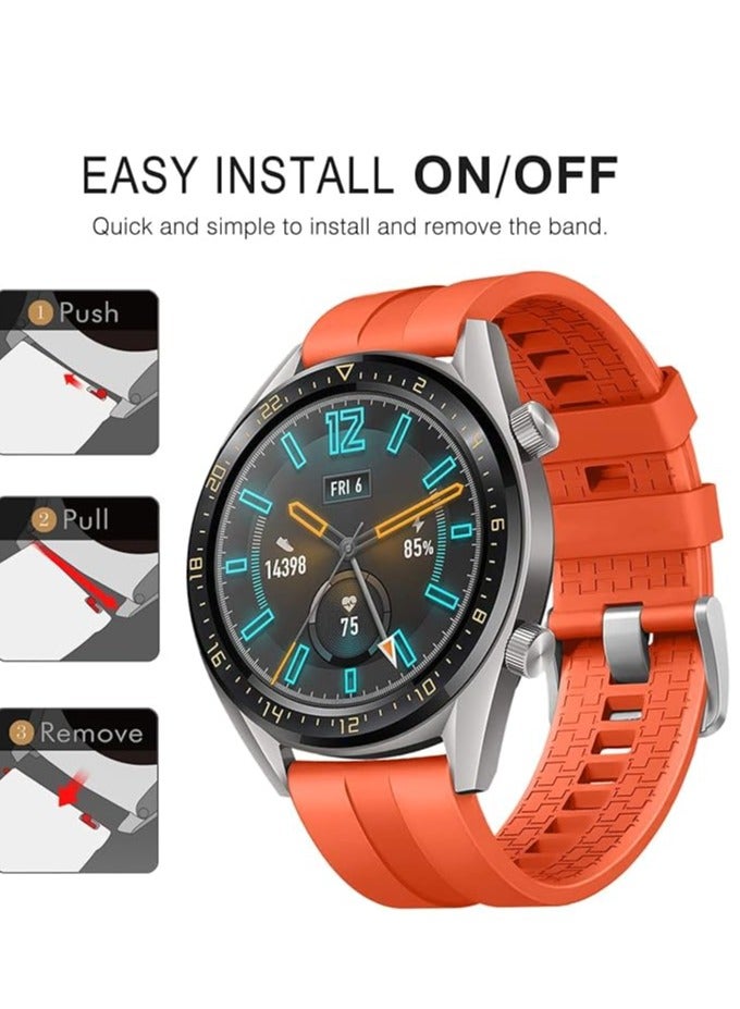 Strap Silicone Band 22MM For Samsung galaxy watch 3 45mm /watch 46mm/Gear S3/Huawei watch GT3 46MM/GT2E/GT 46mm/GT2 Pro/GT2 46MM/honor Magic Watch2 46mm/Amazfit GTR4/GTR3/2/2e - Image 3