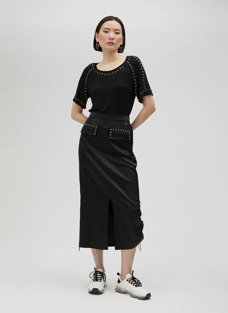 Lola Casademunt Short-sleeved studded T-shirt