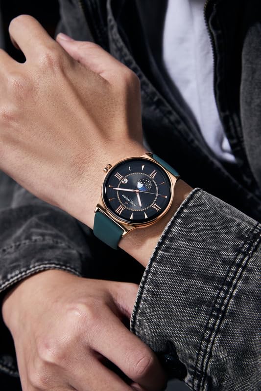 Daniel Hechter Paris Trocadero Collection Round Dial Watch for Men with Roman Indices, Stylish Silicone Strap, Water Resistant & Quartz Movement-DHM1012 - Image 2