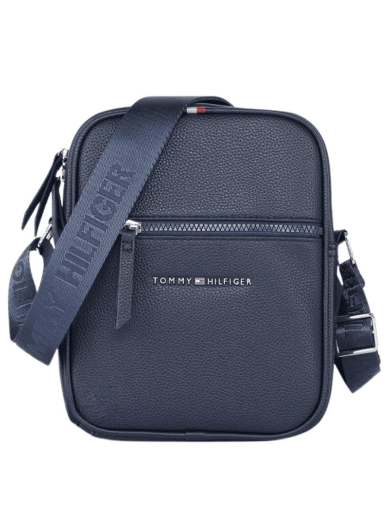 Tommy Hilfiger Plus Leather Tommy Hilfiger Crossbody Messenger Shoulder Navy Blue Men bag  - Image 1